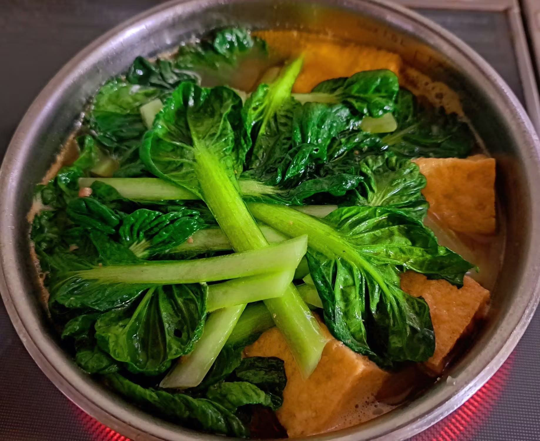 タアサイの味噌汁