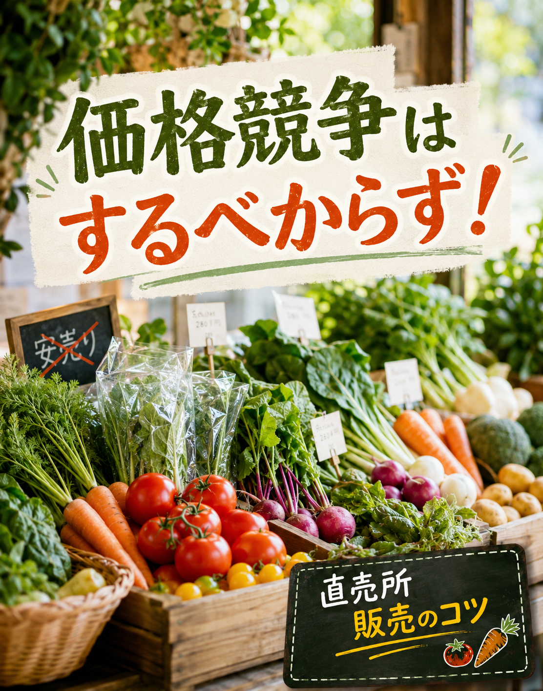 価格競争はするべからず！の写真