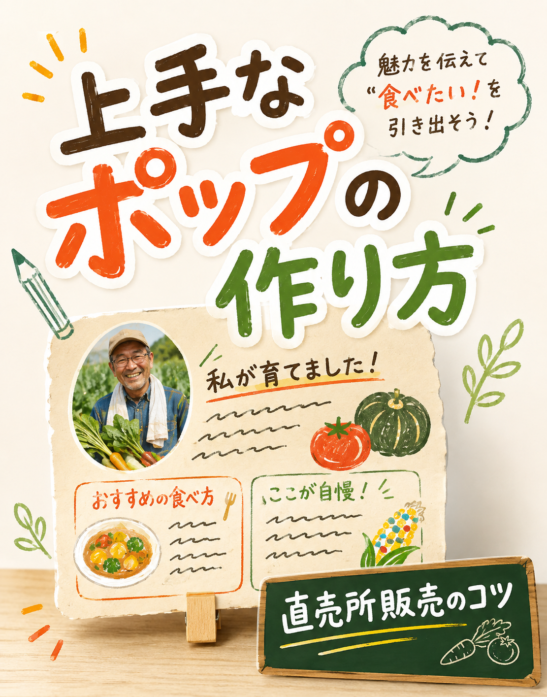 上手なポップの作り方の写真