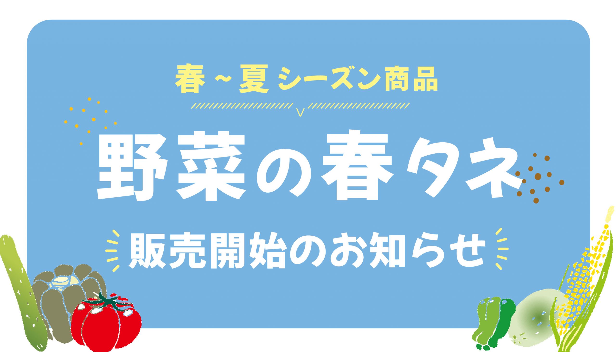 春～夏向け種子「春タネ」の販売が始まりました！の写真