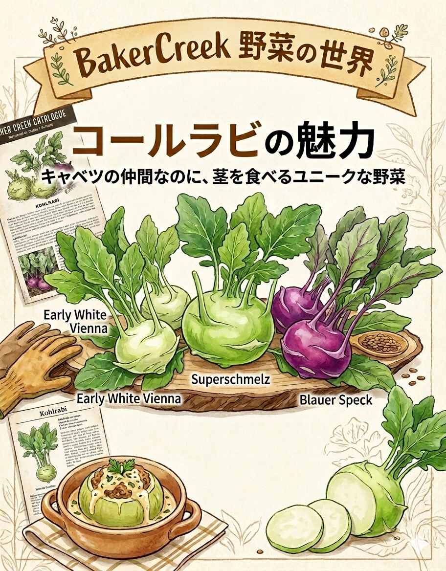 コールラビ｜BakerCreek 野菜の世界の写真