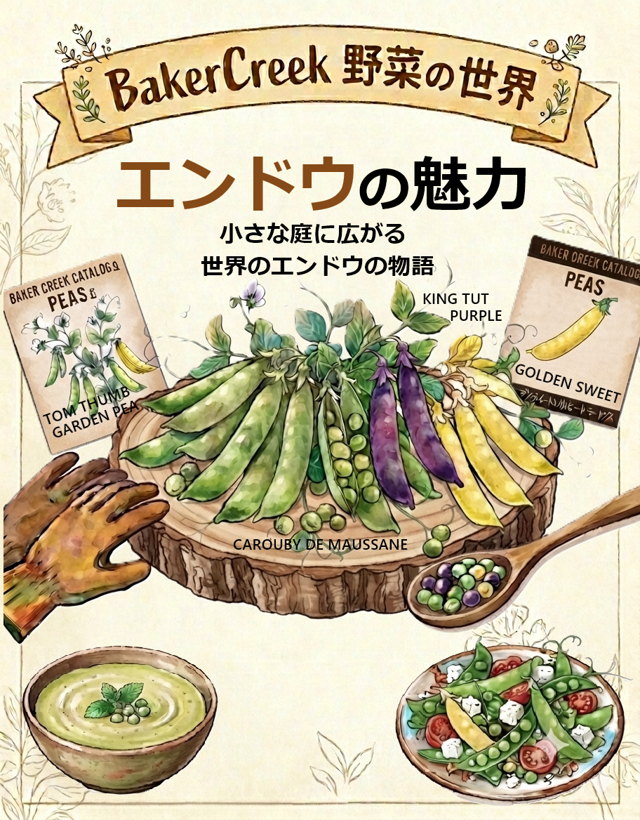 エンドウ｜BakerCreek｜野菜の世界の写真