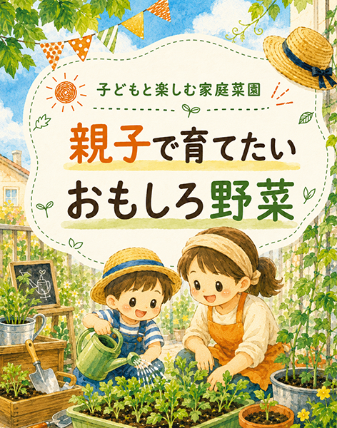子どもと楽しむ家庭菜園｜親子で育てたい面白い野菜の写真
