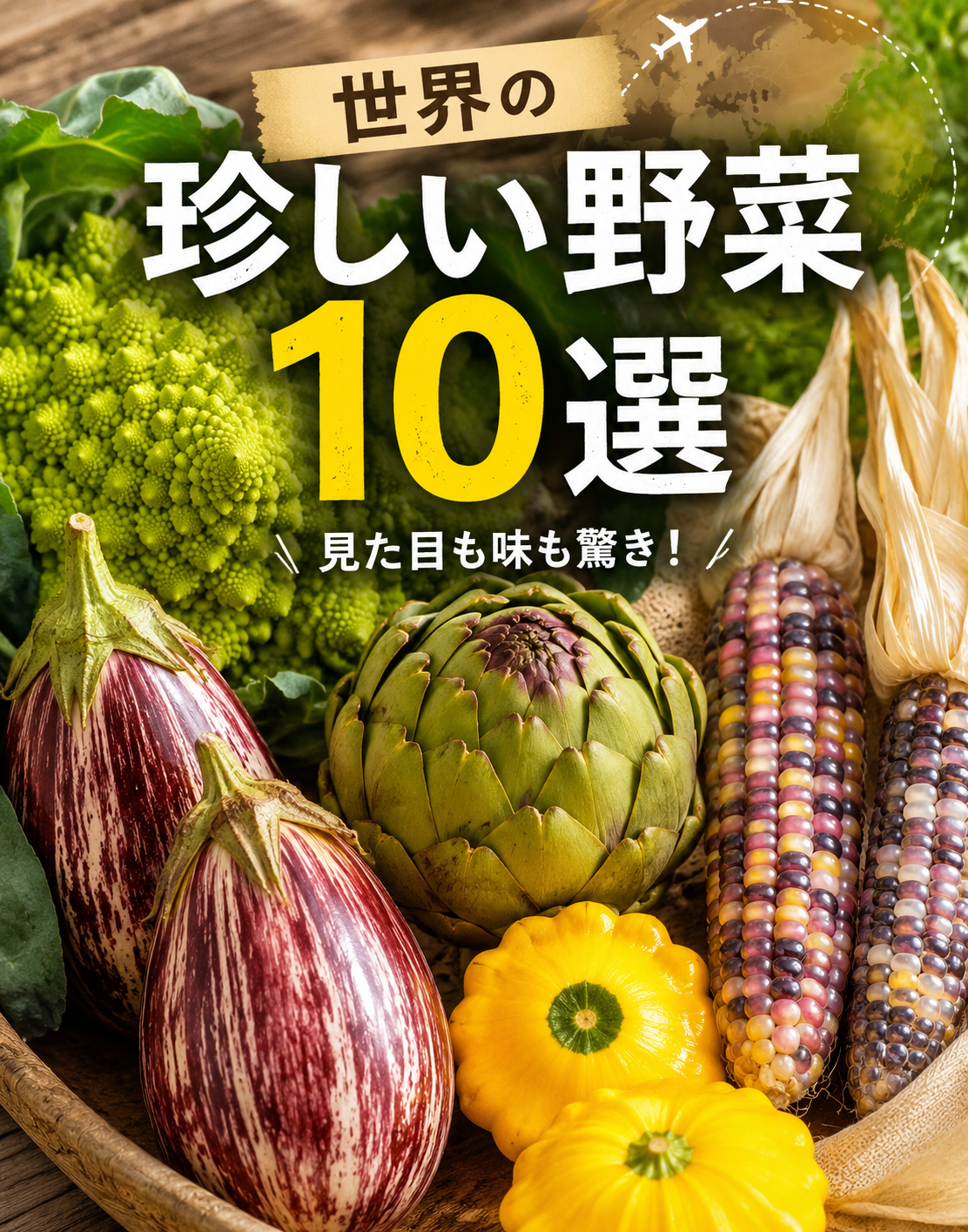 世界の珍しい野菜10選|見た目も味も驚きの野菜を通して各地の食文化を旅しようの写真